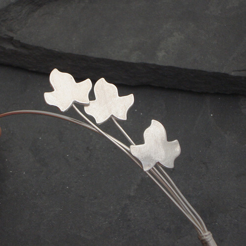Ivy leaf Tiara detail